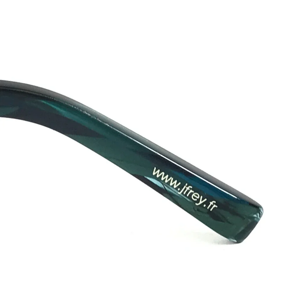 J.F. Rey Eyeglasses Frames JF2554 2425 Matte Teal Blue Horn Cat Eye 54-15-136
